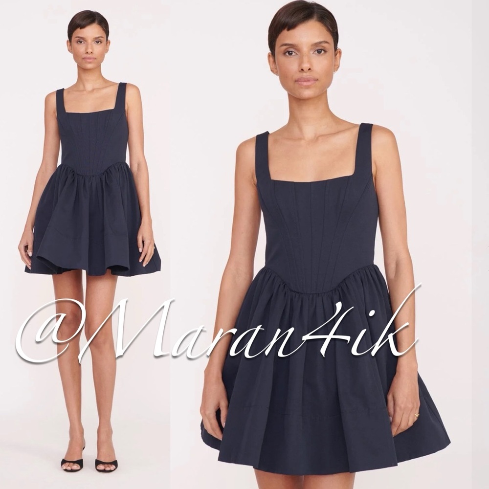 NWT STAUD Landscape Dress in Navy size 2